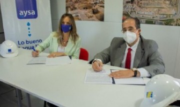 AySA y EDESUR firmaron un acuerdo de suministro de energía eléctrica para la mega obra Sistema Riachuelo