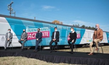 Marisa Fassi presentó junto a Massa el Tren Sanitario que recorrerá localidades bonaerenses