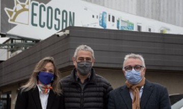 Ferraresi, Galmarini, y Zamora recorrieron una empresa en Tigre dedicada a la construcción modular