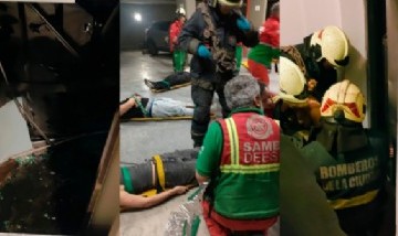 Un ascensor se desplomó desde un séptimo piso: nueve jóvenes resultaron heridos