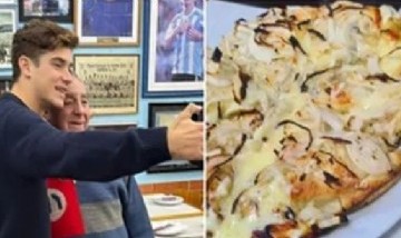 Cómo es la pizzería donde come Franco Colapinto y que también era la preferida de Diego Maradona