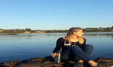 Joha disfrutando de mates y la tarde en Concordia