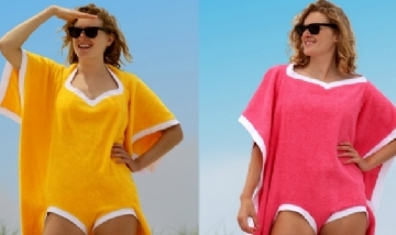 "Towelkini": la bizarra prenda playera que es furor (y meme) en las redes