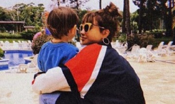 Pura felicidad: Celeste Cid llevó a su hijo Antón a conocer Disney París