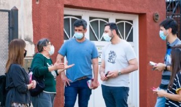 Chacabuco: El intendente Víctor Aiola recorrió el barrio UOCRA con los precandidatos de Juntos