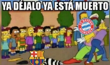Los mejores memes por la paliza del Bayern Munich al Barcelona de Lionel Messi