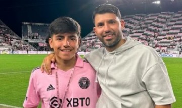 El Kun Agüero enterneció a todos con un emotivo mensaje para su hijo Benjamín en redes sociales