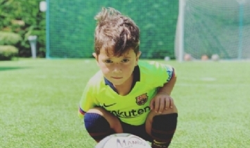 Antonela compartió video por el cumple de Mateo Messi