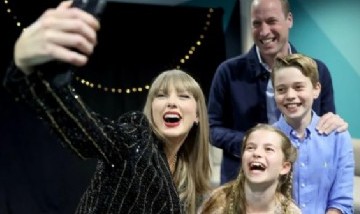 El emocionante encuentro del príncipe William y sus hijos con Taylor Swift y Travis Kelce