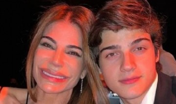 La particular actividad que comparte Zulemita Menen con su hijo Luca Bertoldi