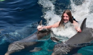 Coni disfrutando de Cozumel