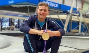 Histórico título para argentina: Santiago Ferrari ganó la Copa del Mundo de trampolín