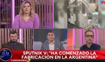 Furor en las redes: las caras largas en TN debido a la fabricación de la Sputnik V en nuestro país