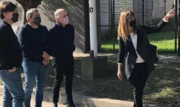 Raffaellino recorrió Almirante Brown junto a Darío Kubar y Marcelo Basilotta