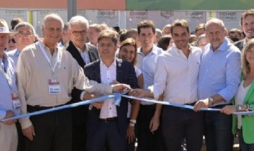 El intendente de San Andrés de Giles, Miguel Gesualdi, participó de la inauguración de Expoagro 2022