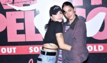 Lali Espósito y Tini Stoessel se encontraron en el show de Nathy Peluso y no disimularon su buena onda