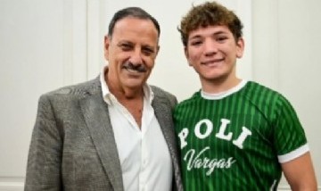 Quintela recibió al joven riojano convocado para concentrar con la selección de Hockey