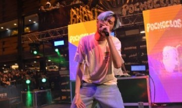 Bhavi explotó el Abasto con el preestreno de su nuevo álbum "Pochoclos"