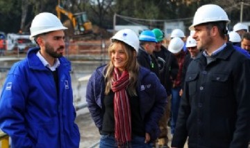 Galmarini y Achaval recorrieron la puesta en valor de la Planta Depuradora Champagnat que beneficiará a más de 65.000 vecinos