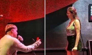 Le propuso matrimonio a su novia en un show de Daniel Agostini y ella lo rechazó frente al público