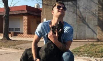 Roberto y su perro, Santa Fe.