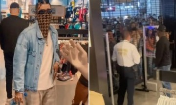 Locura: Un joven se disfrazó de Bad Bunny y descontroló un centro comercial