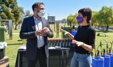 Quilmes: Mayra Mendoza inauguró junto a Juan Cabandié el sexto EcoPunto