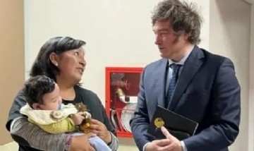 Llamativo gesto: Una mujer le puso Milei de nombre a su hijo en honor al diputado liberal