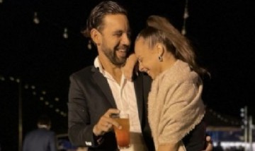 Las fotos de Cachete Sierra y Fiorella Giménez súper enamorados en un casamiento