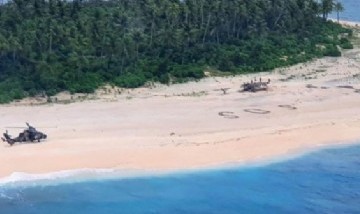 Un mensaje de ‘SOS" escrito en la arena salvó la vida de tres marineros varados en una isla
