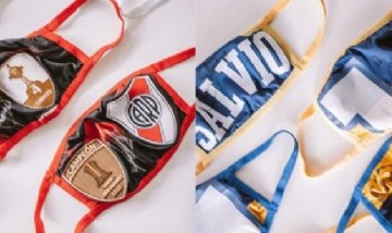 Los jugadores de Boca y River donaron sus camisetas para confeccionar tapabocas solidarios