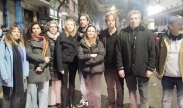 Tras la condena a Cristina Kirchner, dirigentes de izquierda se concentraron en la sede del PJ