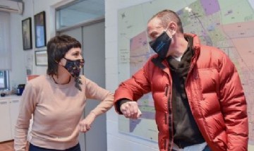 La Intendenta Mayra Mendoza y Vialidad Nacional avanzan en proyectos para el acceso sudeste