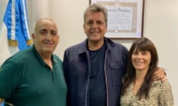 Peteco Morales y la concejala Greco mantuvieron una reunión de trabajo con Sergio Massa