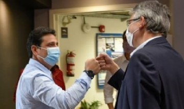 El intendente Carlos Puglielli se reunió con Martín Marinucci, Presidente de Trenes Argentinos