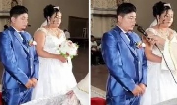 ¡Pobre! El novio aseguró que lo estaban obligando a casarse y el video se hizo viral