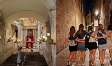 Difunden fotos de Bettina Angeletti, la mujer de Manuel Adorni, en Madrid con cuatro amigas