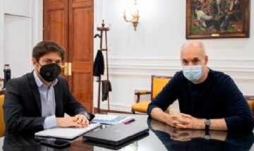 Kicillof y Rodríguez Larreta debatieron sobre la cuarentena y mañana se reunirán con el Presidente