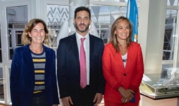 Galmarini y Tombolini trabajan en una agenda tecnológica conjunta entre AySA y ARSAT