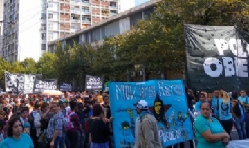 Manifestación contra el hambre en Obelisco