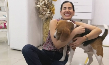 Drako y María disfrutando en Santiago de Cali, Colombia.