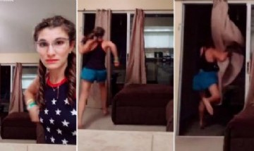 Grababa un TikTok y se percató de una ‘presencia extraña" en su cortina. El video es viral