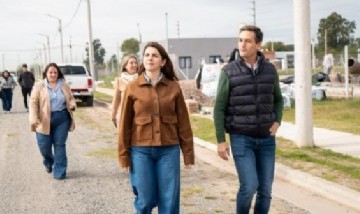 Mariel Fernández recorrió San Vicente con Nicolás Mantegazza y visitó barrios, cooperativas y proyectos productivos