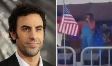 El humorista Sacha Baron Cohen se infiltró en un acto de la extrema derecha y generó revuelo