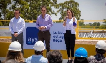 Malena Galmarini, Gabriel Katopodis y Andrés Watson inauguraron la Planta Depuradora Florencio Varela para más de 10 mil vecinas y vecinos