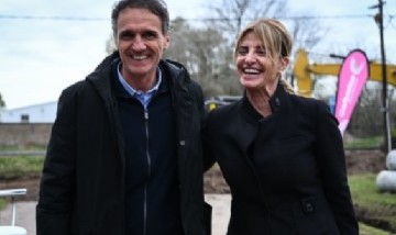 Fassi y Katopodis encabezaron un acto por el inicio de una nueva etapa de asfalto