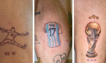 Los tatuajes del Papu Gómez.
