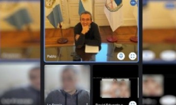 Rosario: filtraron un video porno mientras el intendente daba una charla virtual