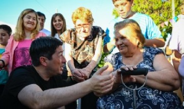 Nardini inauguró la pavimentación de Gorostiaga y reivindicó que "cada peso vuelve a los vecinos"