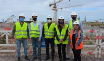Malena Galmarini recorrió junto al Director del Banco Mundial y autoridades la mega obra Sistema Riachuelo